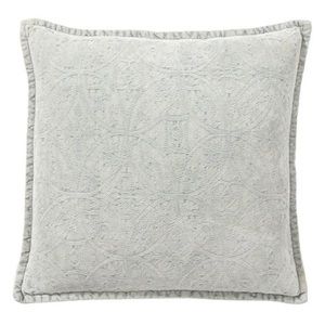 2 light blue chenille jacquard pillow covers